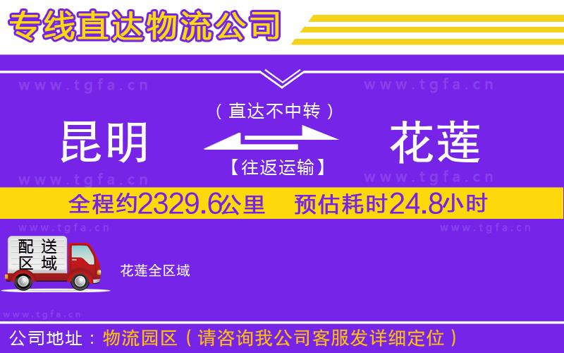 昆明到花蓮物流公司