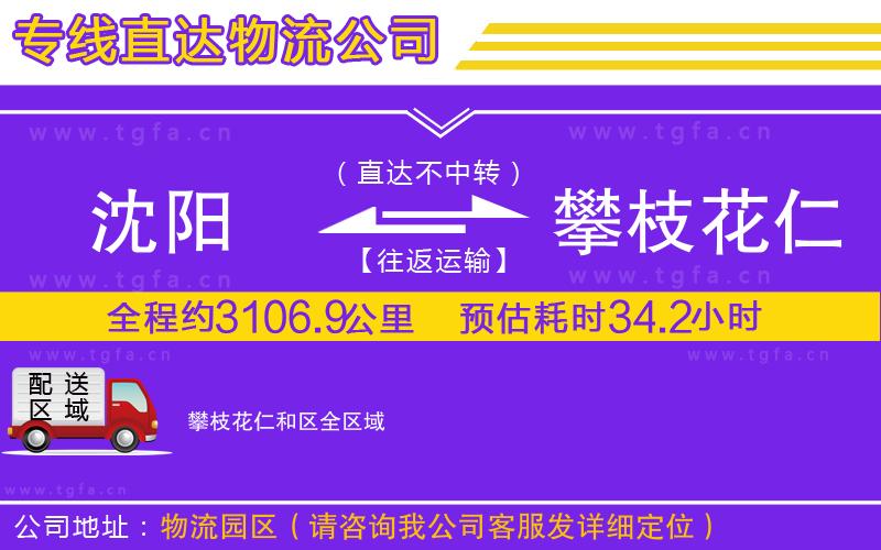 沈陽到攀枝花仁和區(qū)物流專線