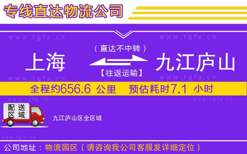 上海到九江廬山區(qū)物流專線