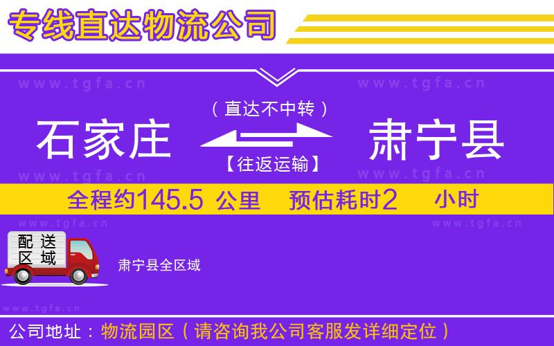 石家莊到肅寧縣物流專線