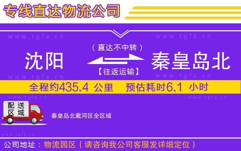 沈陽到秦皇島北戴河區(qū)物流公司