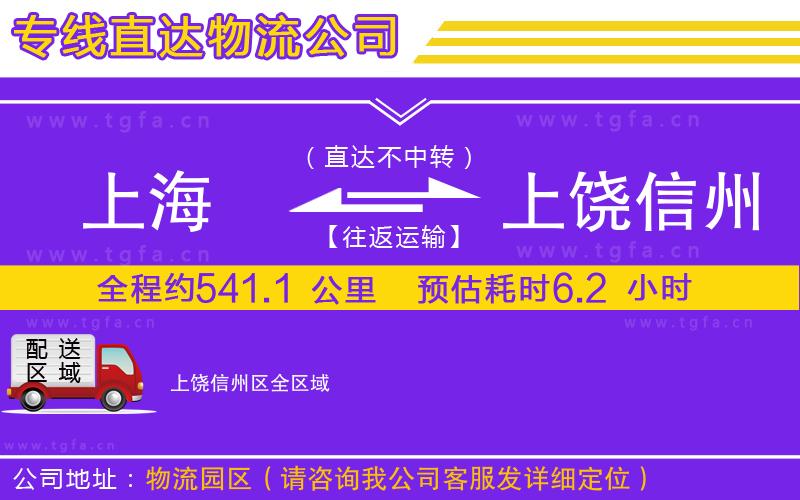 上海到上饒信州區(qū)物流專(zhuān)線