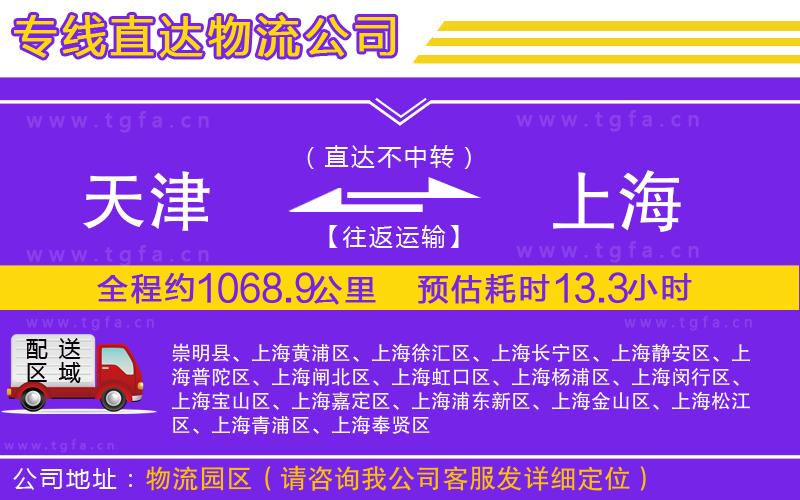 天津到上海物流專線