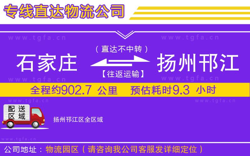 石家莊到揚(yáng)州邗江區(qū)物流專(zhuān)線