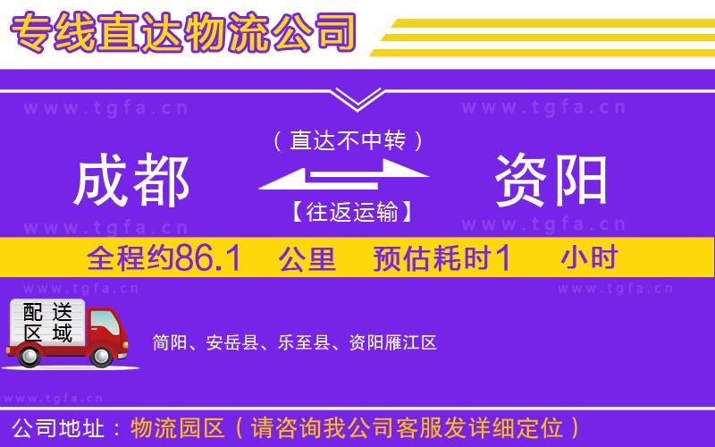 成都到資陽(yáng)物流專線