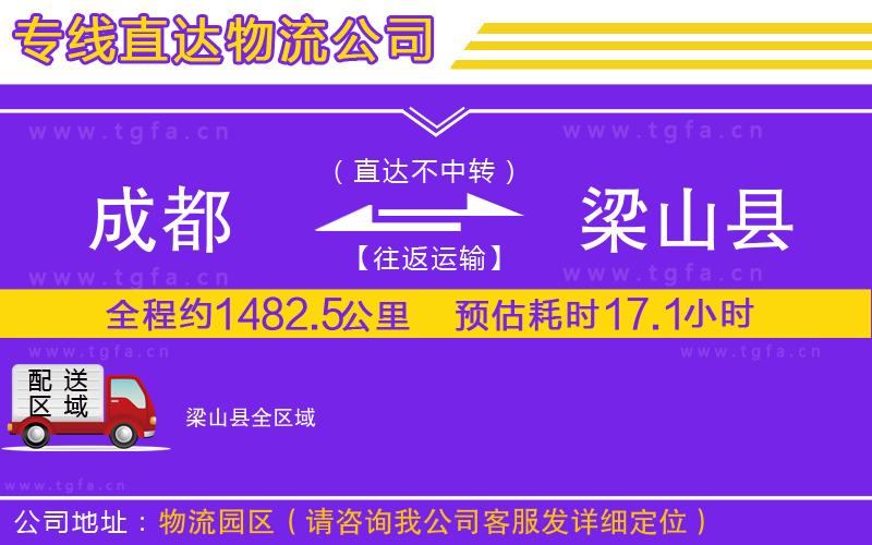 成都到梁山縣物流專線