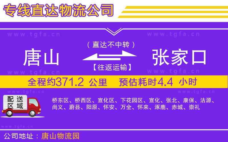 唐山到張家口物流專線