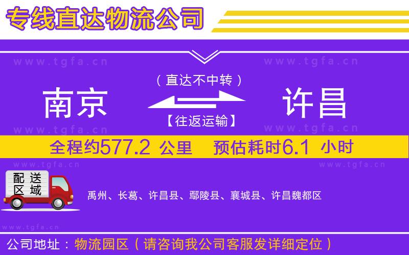 南京到許昌物流專線