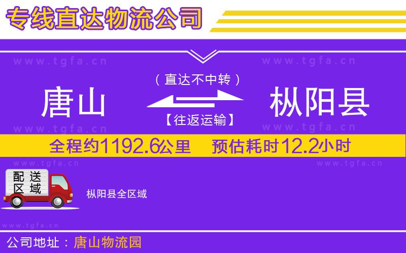 唐山到樅陽縣物流公司