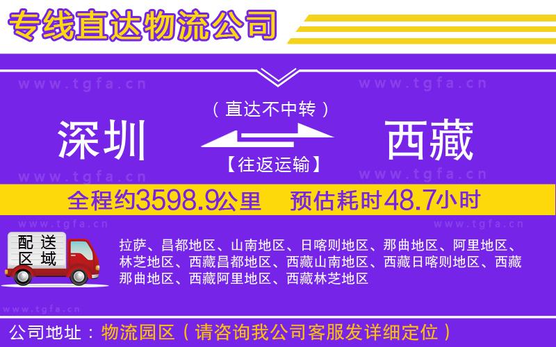 深圳到西藏物流公司