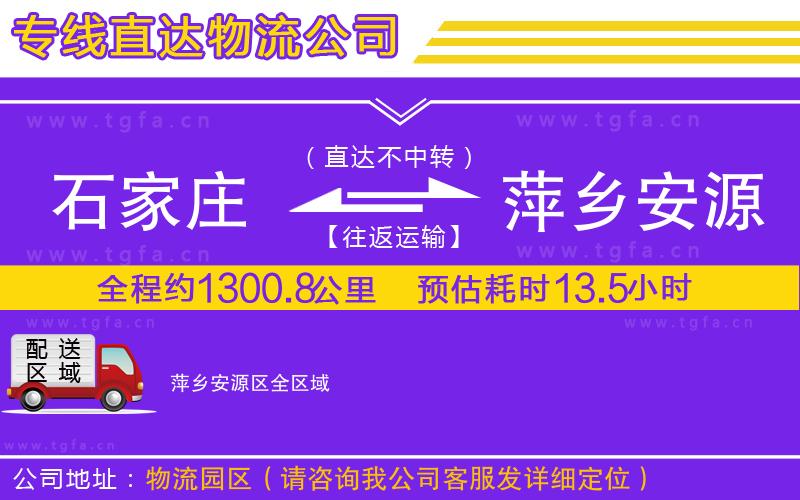 石家莊到萍鄉(xiāng)安源區(qū)物流專線