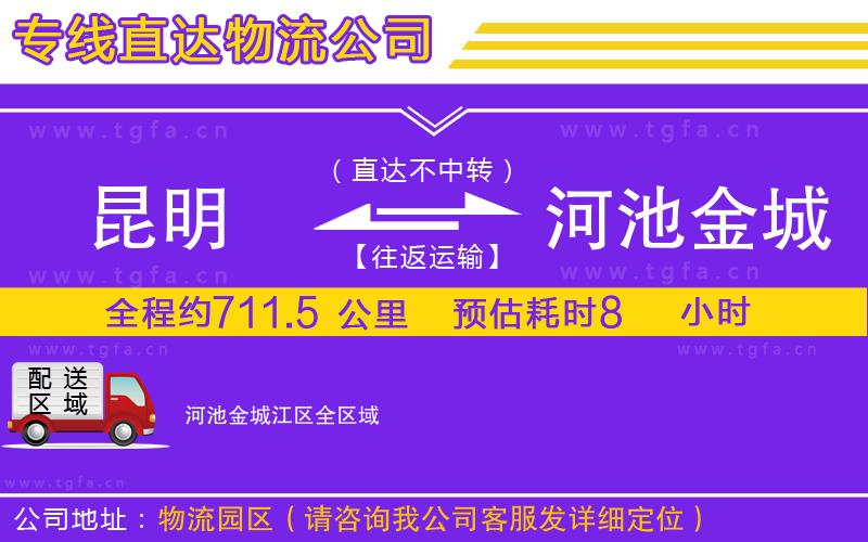 昆明到河池金城江區(qū)物流公司