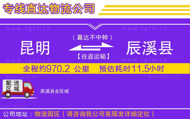 昆明到辰溪縣物流專線