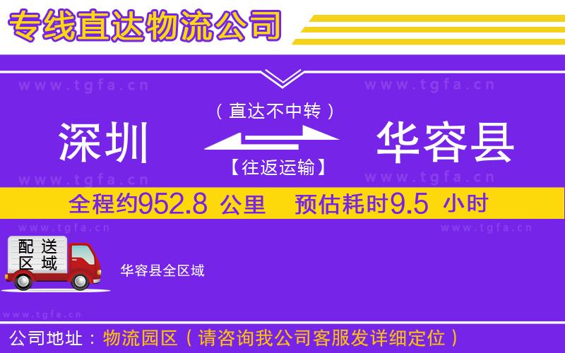 深圳到華容縣物流公司