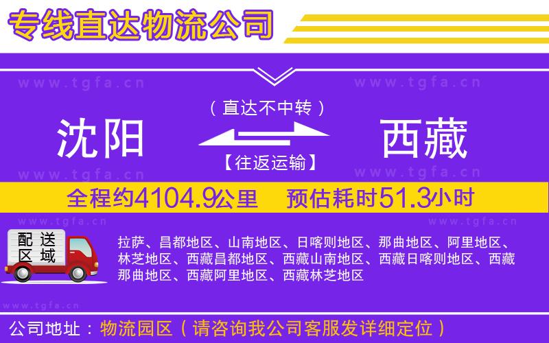 沈陽(yáng)到西藏物流專線